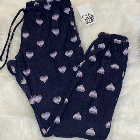 Chaser Hearts Joggers Oversized Pants Size Extra Small - Picture 4 of 9